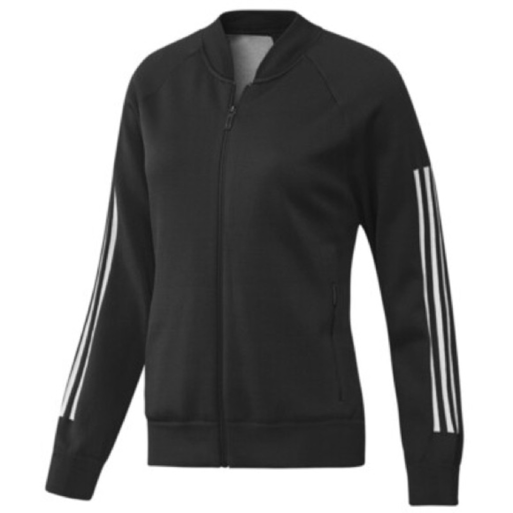 Adidas Women's Knit Bomber Jacket new sz small